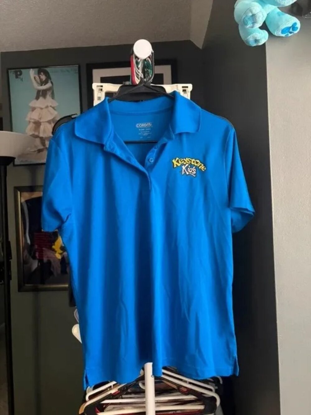 Core365 Keystone Kids Blue Performance Polo – Women’s Large